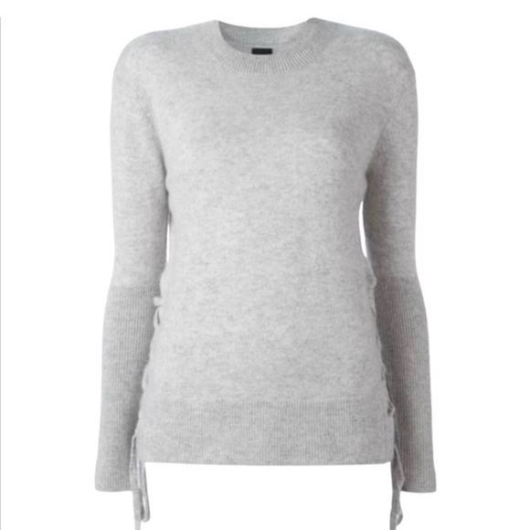 100% Cashmere RtA Lace Up Sweater - Picture 2 of 8